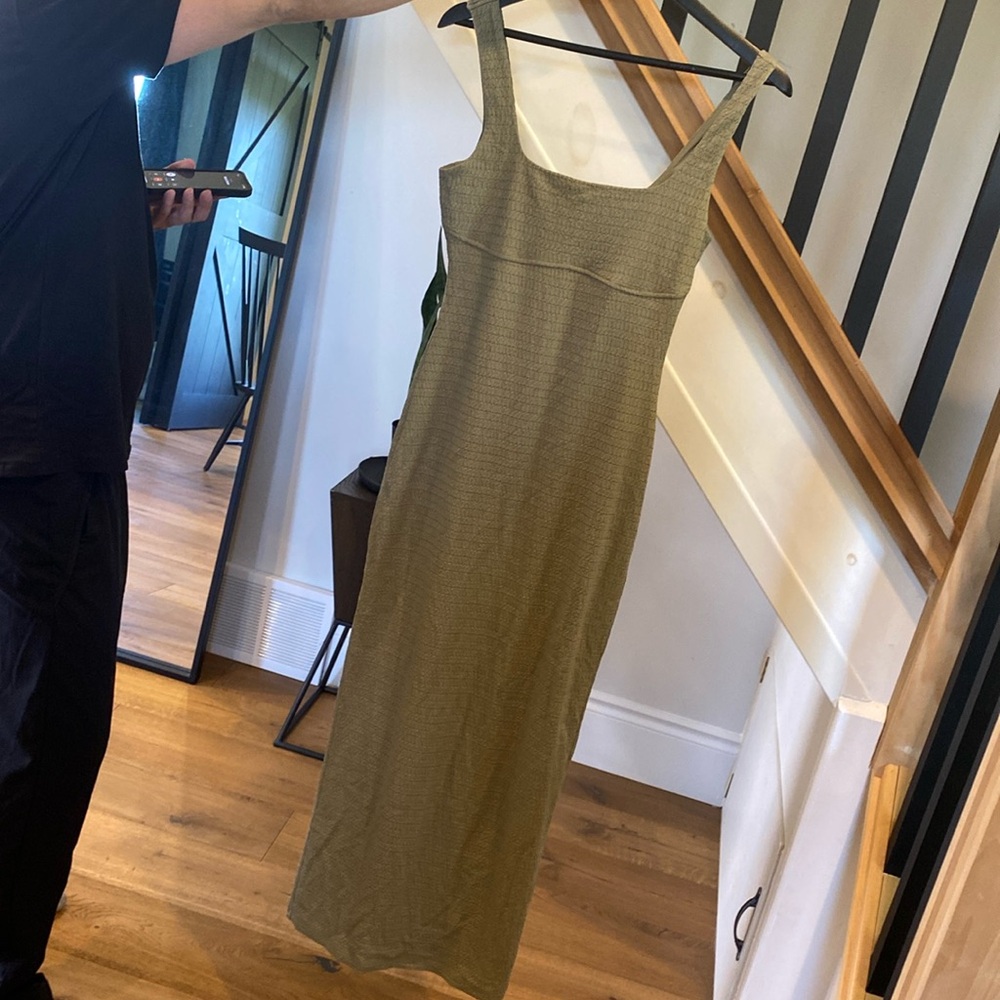 Dynamite sage green maxi dress